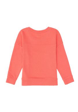 Kız Çocuk Nar Çiçeği Bisiklet Yaka Basic Sweatshirt - 50296391023