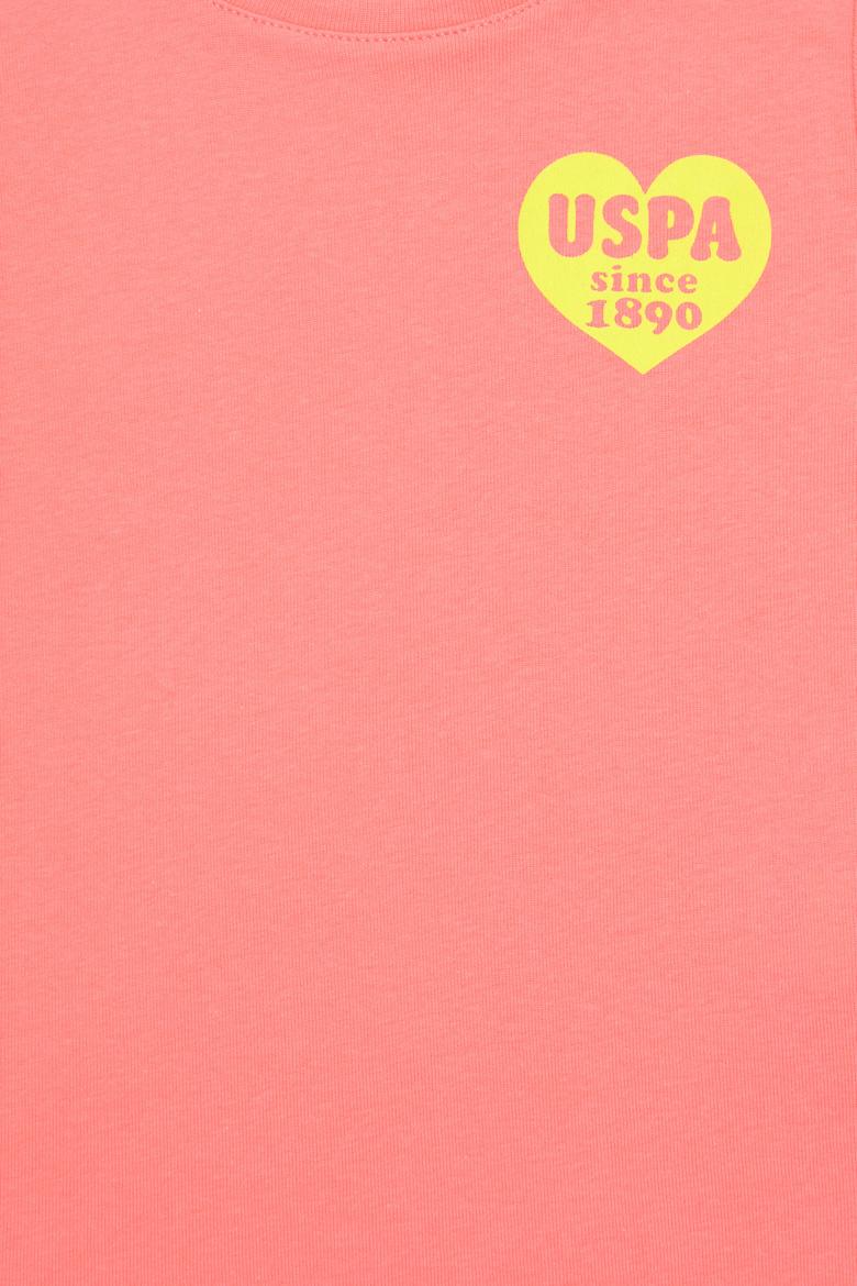 Kız Çocuk Neon Pembe Basic Tişört - 50294747024