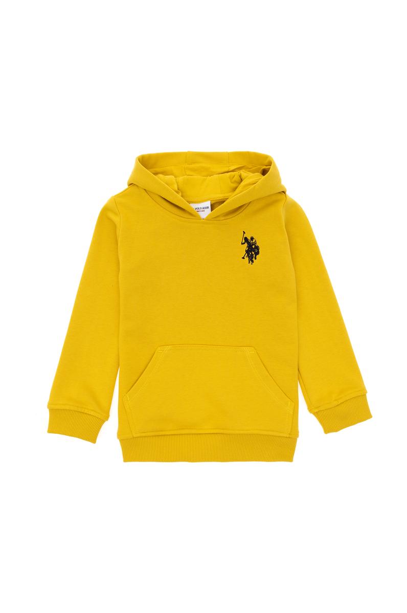 Erkek Çocuk Sarı Basic Sweatshirt