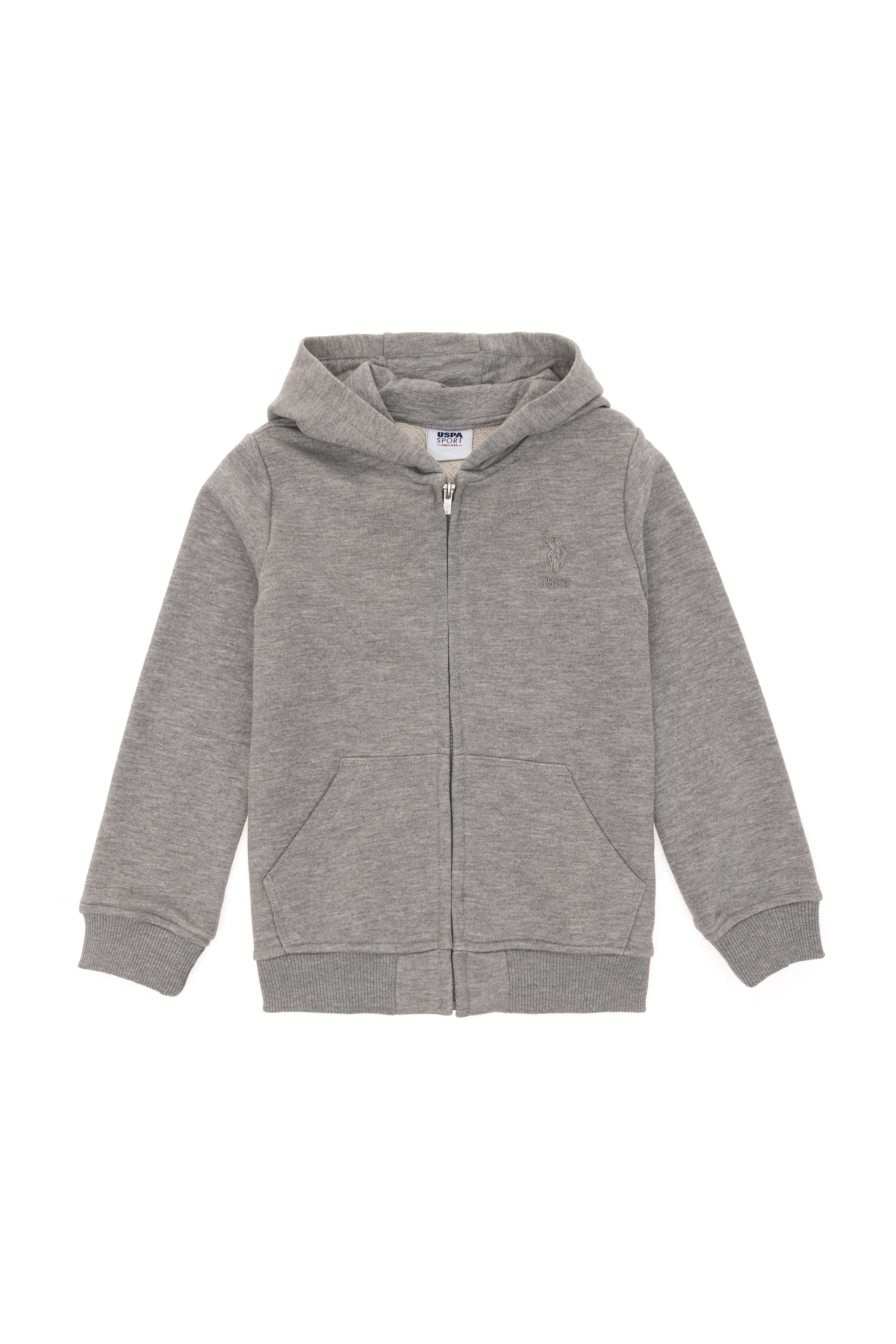 Erkek Çocuk Gri Melanj Basic Sweatshirt - Image 1
