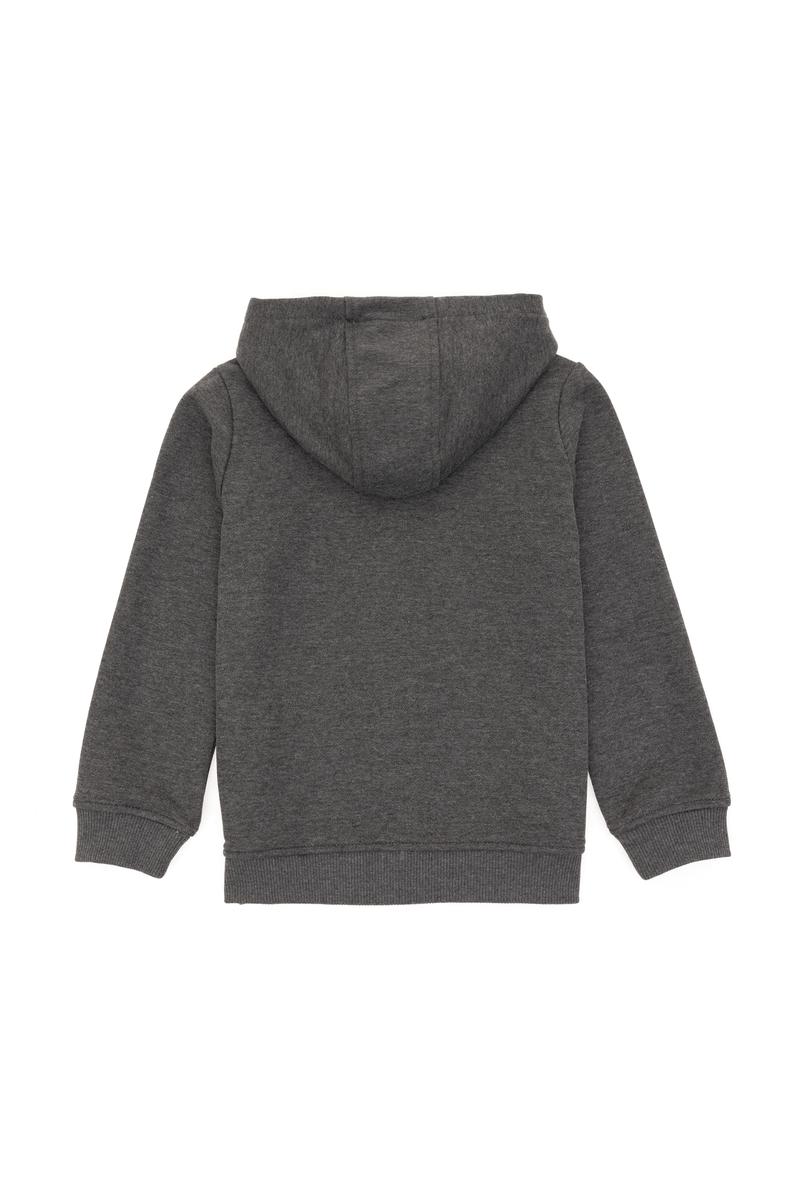 Erkek Çocuk Antrasit Melanj Basic Sweatshirt