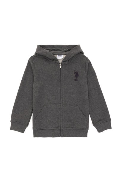 Erkek Çocuk Antrasit Melanj Basic Sweatshirt