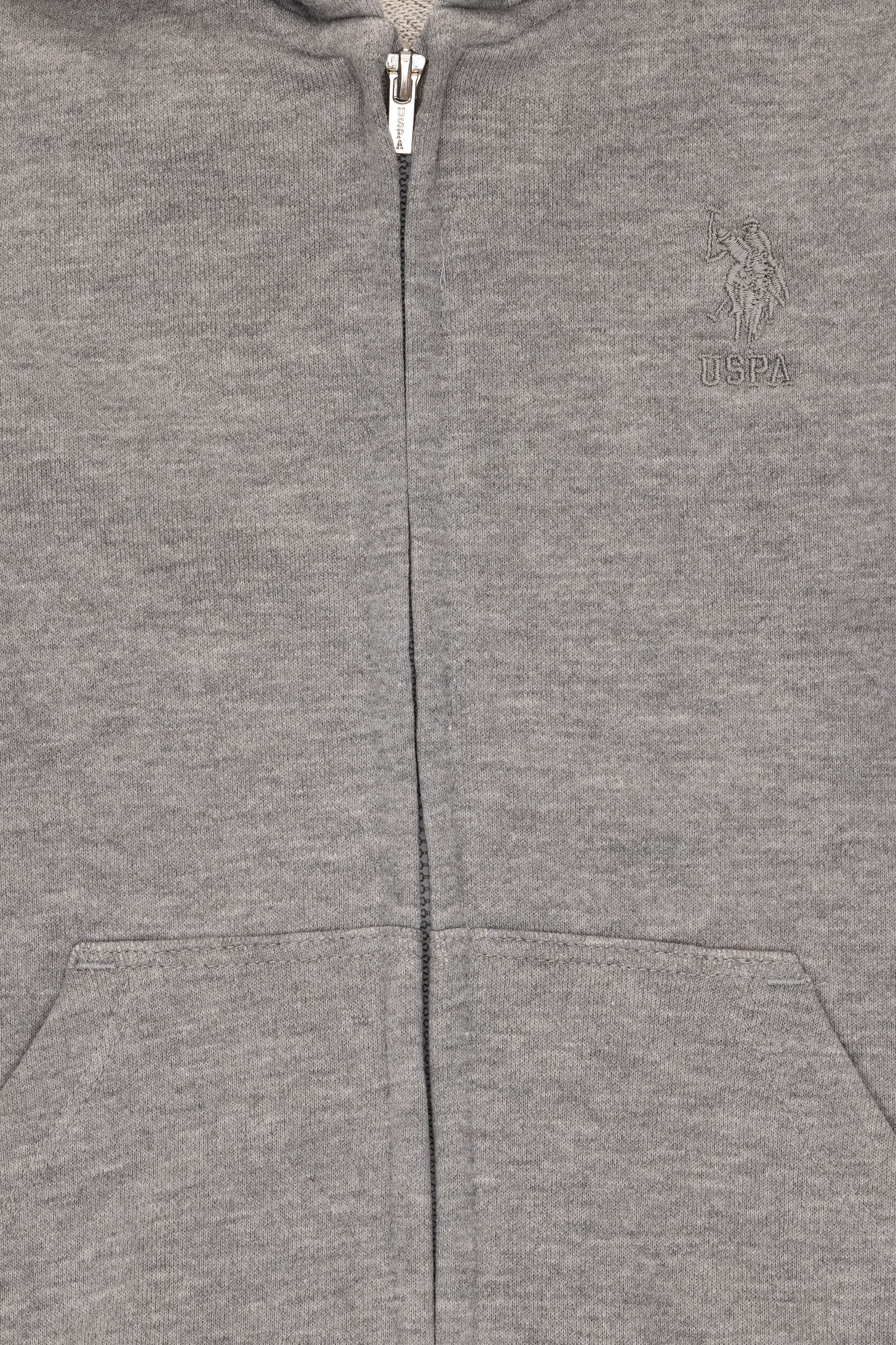 Erkek Çocuk Gri Melanj Basic Sweatshirt - Image 3