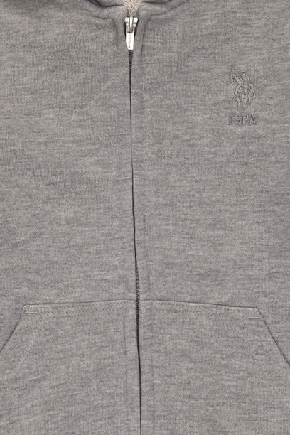 Erkek Çocuk Gri Melanj Basic Sweatshirt