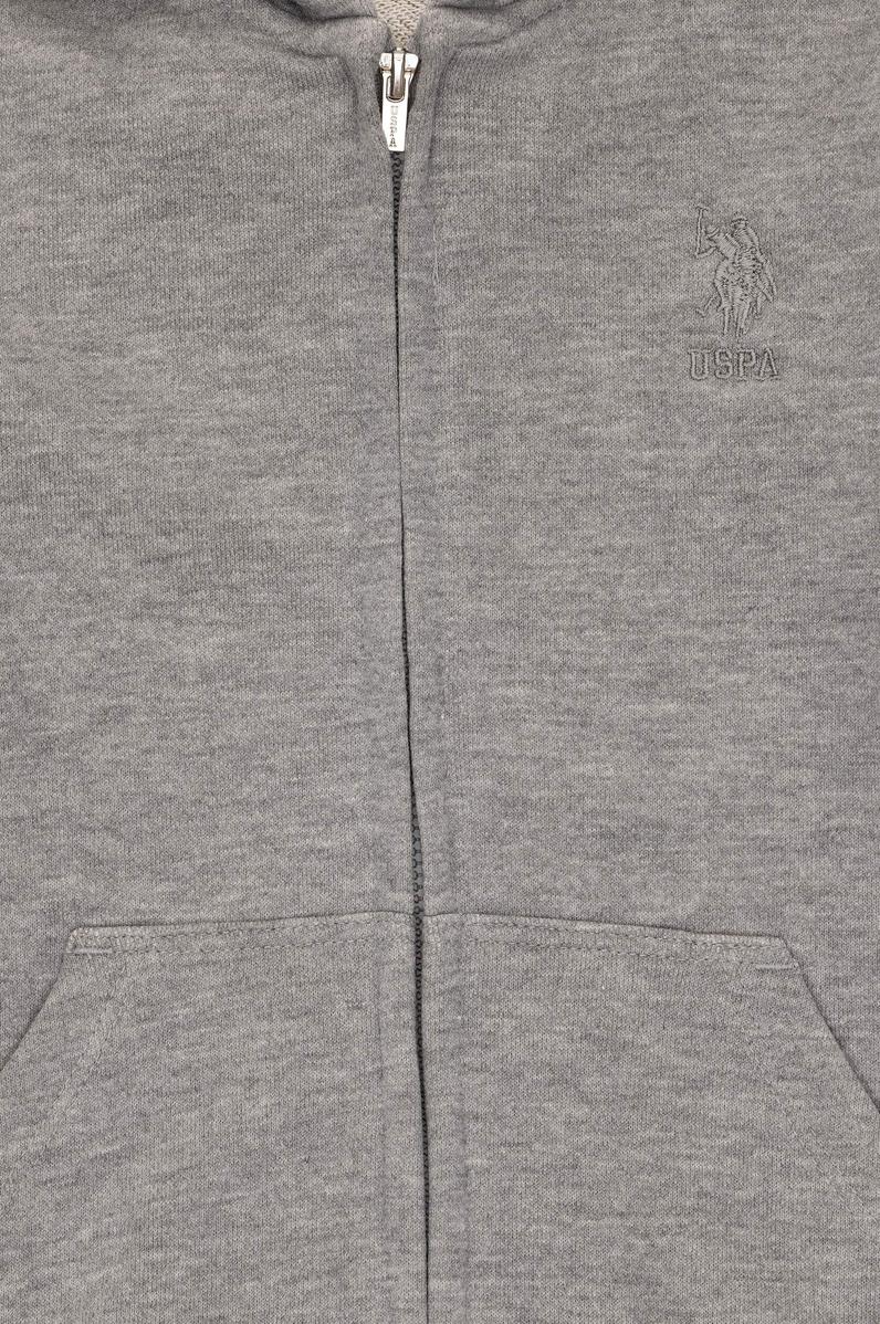 Erkek Çocuk Gri Melanj Basic Sweatshirt