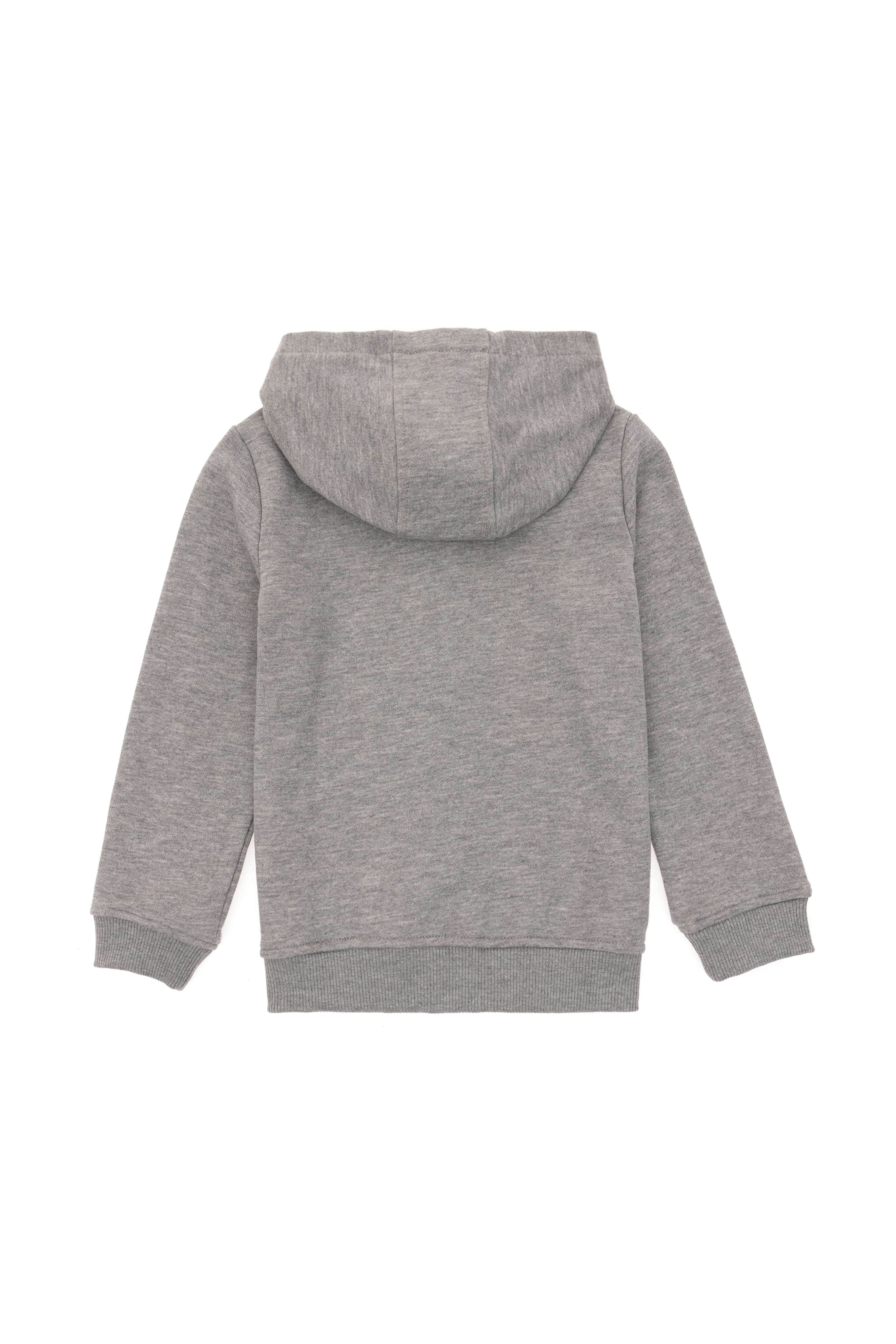 Erkek Çocuk Gri Melanj Basic Sweatshirt - Image 2