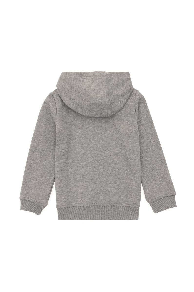 Erkek Çocuk Gri Melanj Basic Sweatshirt