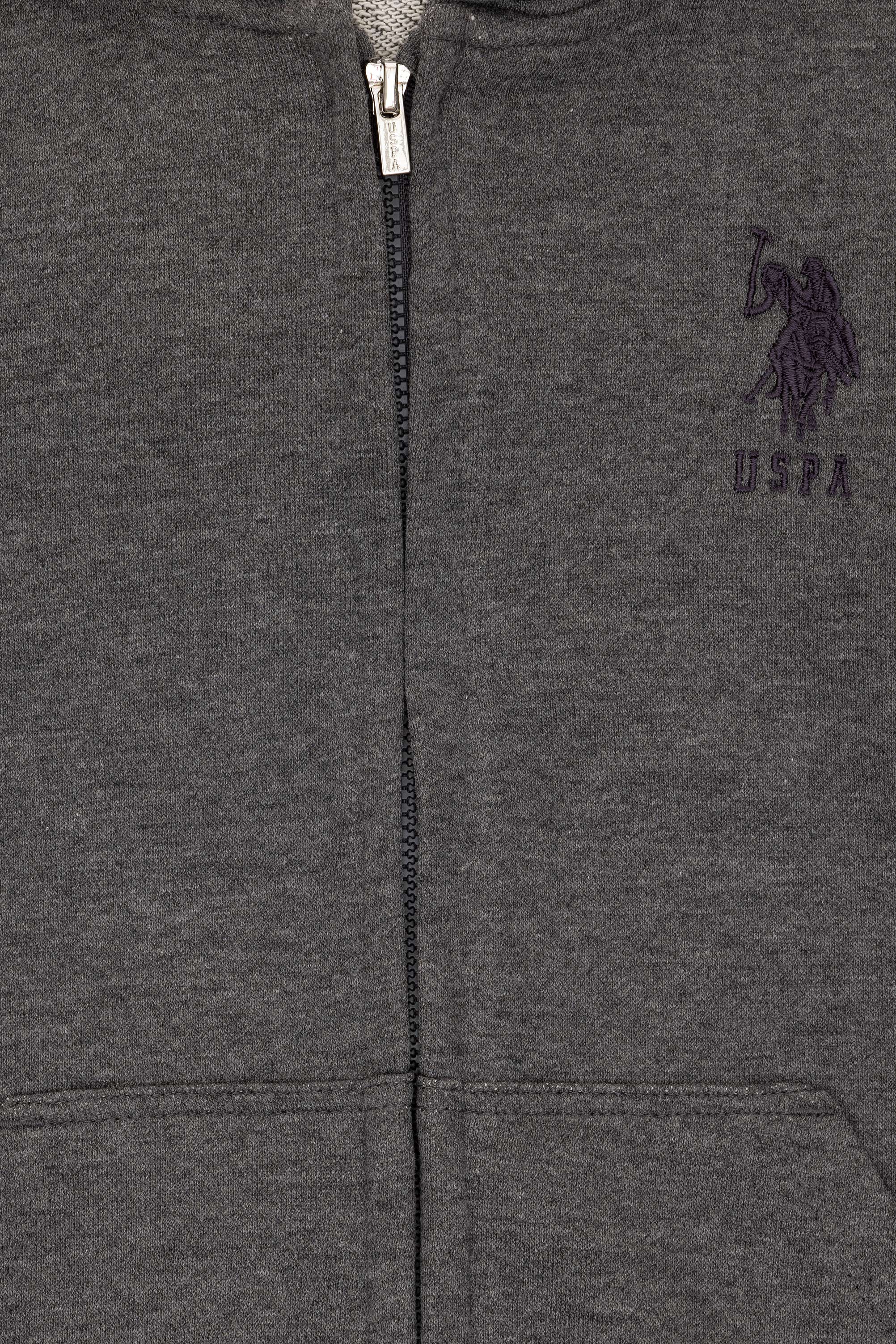 Erkek Çocuk Antrasit Melanj Basic Sweatshirt - Image 3