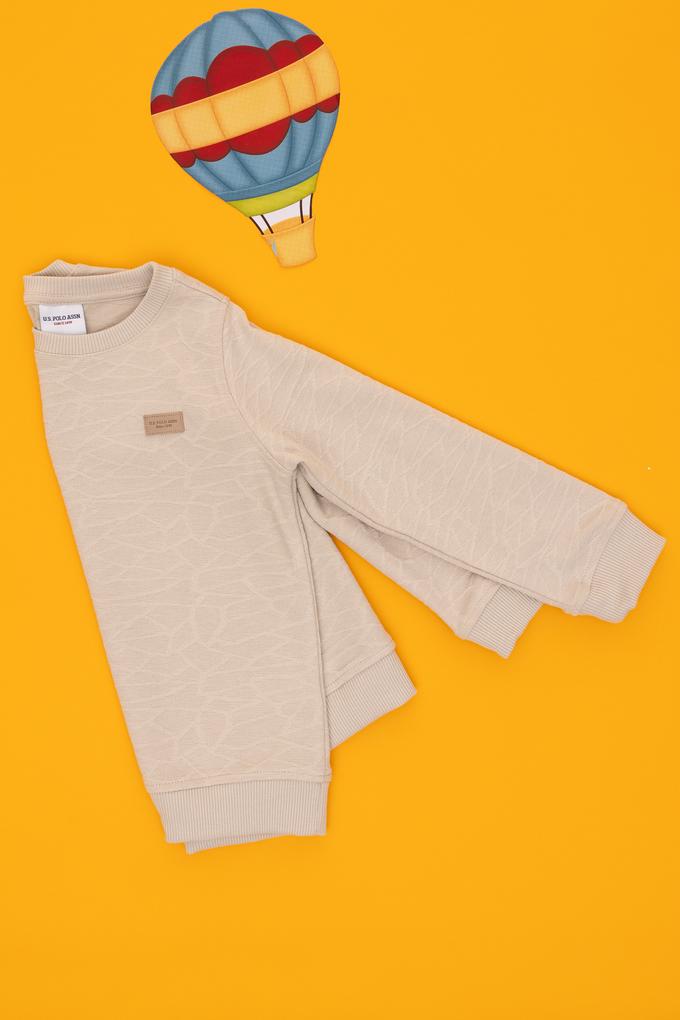 Erkek Çocuk Taş Bisiklet Yaka Sweatshirt