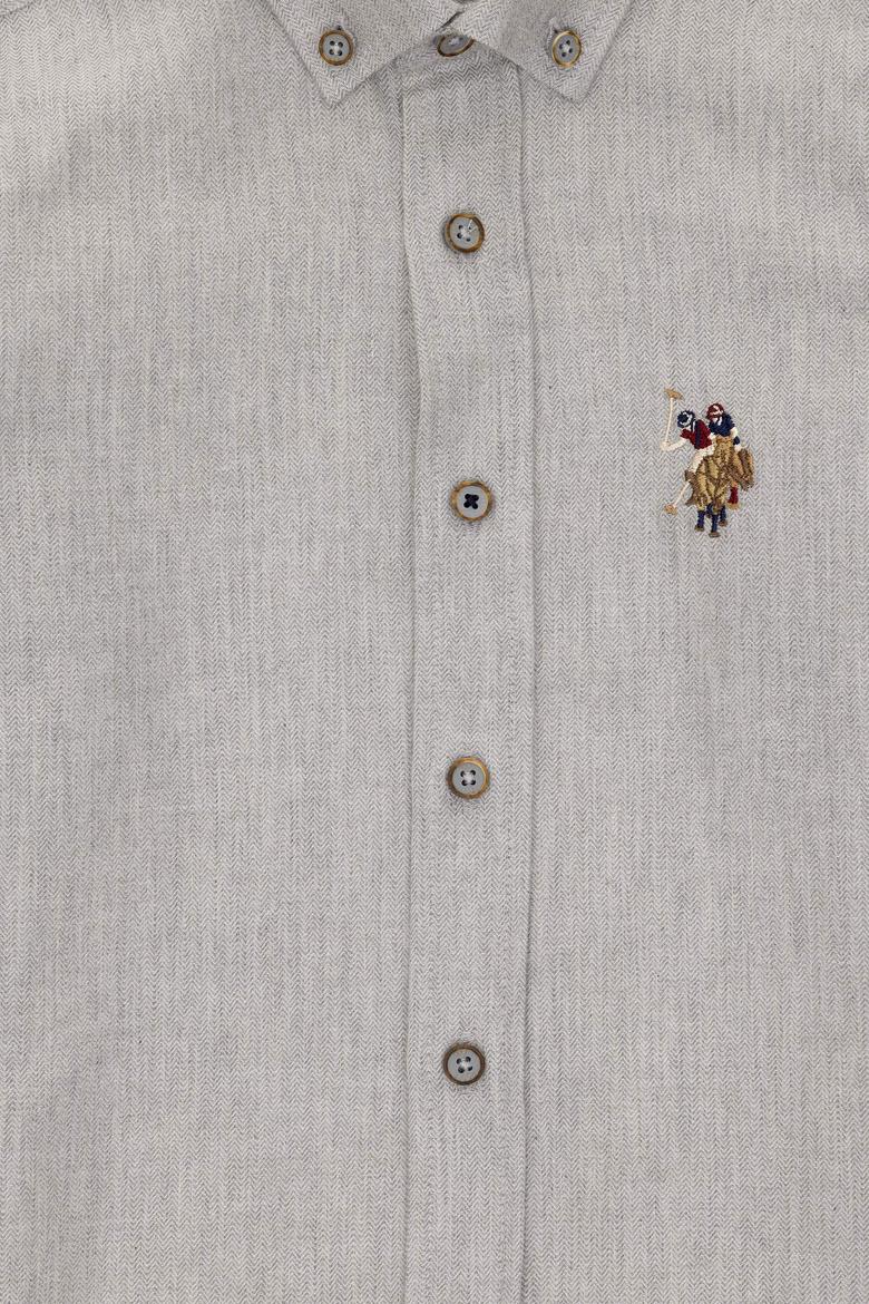 Erkek Çocuk Taş Uzun Kollu Basic Gömlek - 50295671040