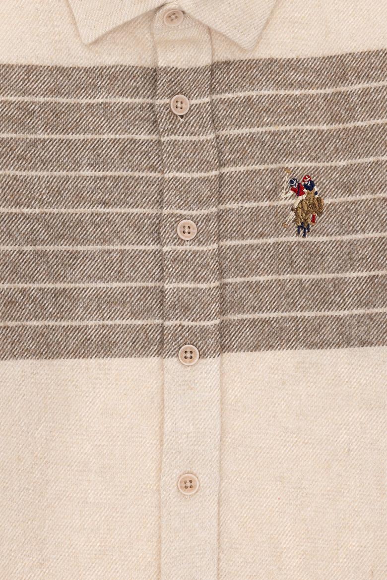 Erkek Çocuk Taş Uzun Kollu Gömlek - 50293513006