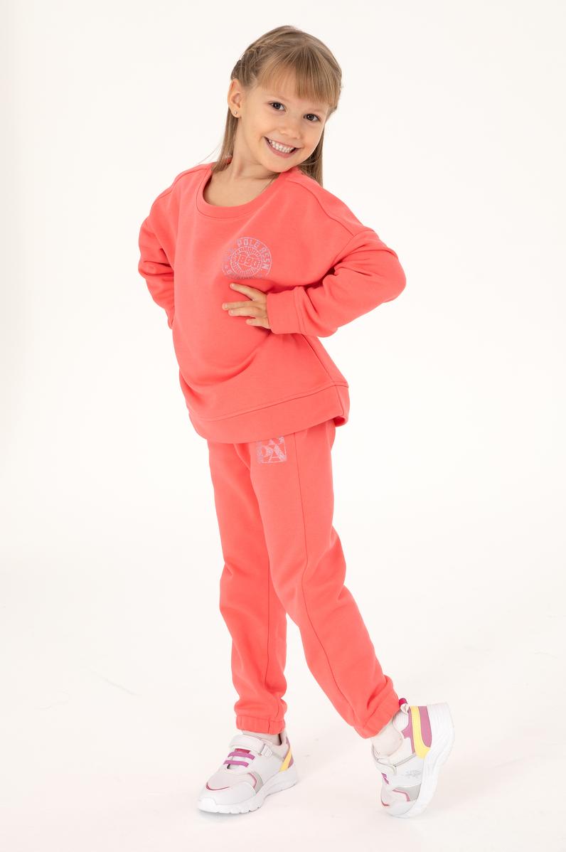 Kız Çocuk Nar Çiçeği Eşofman Altı