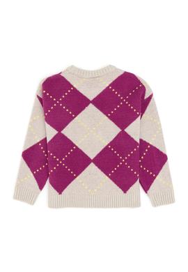 Kız Çocuk Taş Bisiklet Yaka Kazak - 50297206015