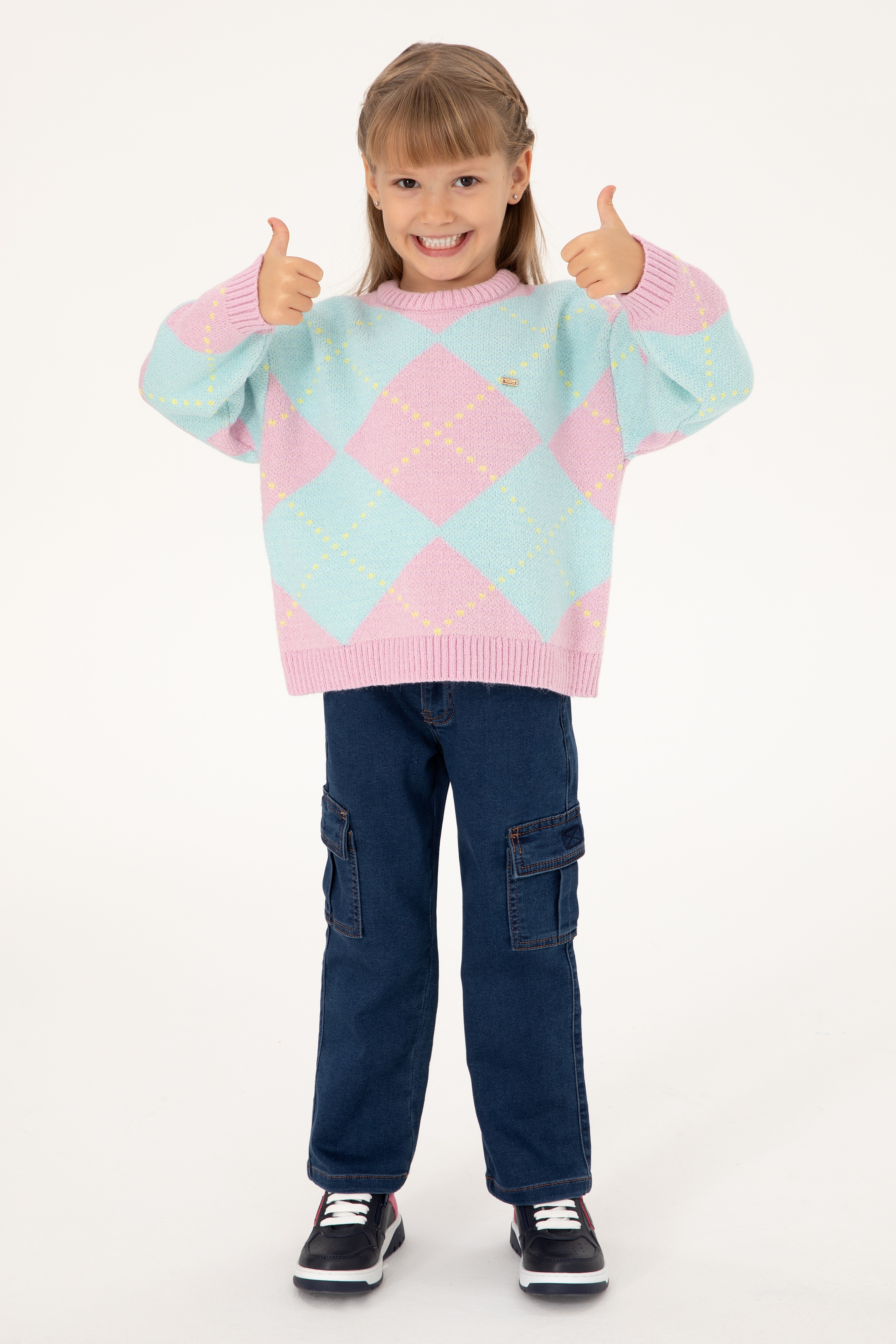 Kız Çocuk Pembe Kazak - Image 1