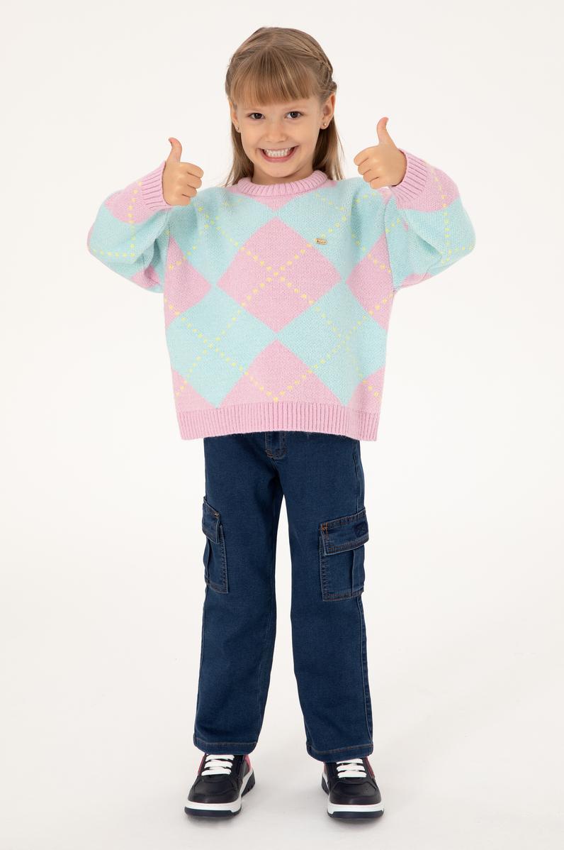 Kız Çocuk Pembe Kazak