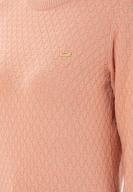 Kadın Kum Melanj Bisiklet Yaka Kazak - 50293033014