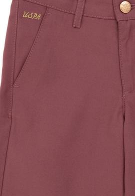 Kız Çocuk Gül Kurusu Kanvas Pantolon - 50301365011