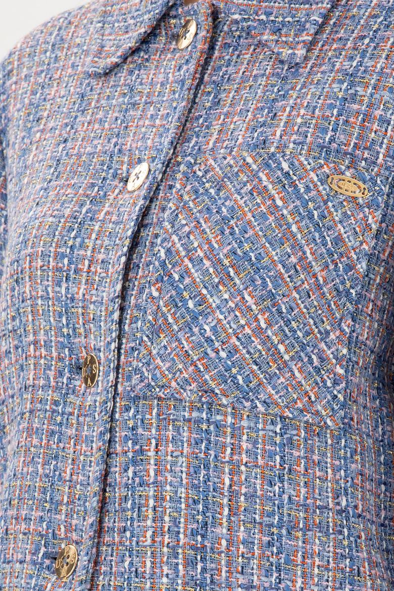 Kadın Mavi Ceket - 50293283008