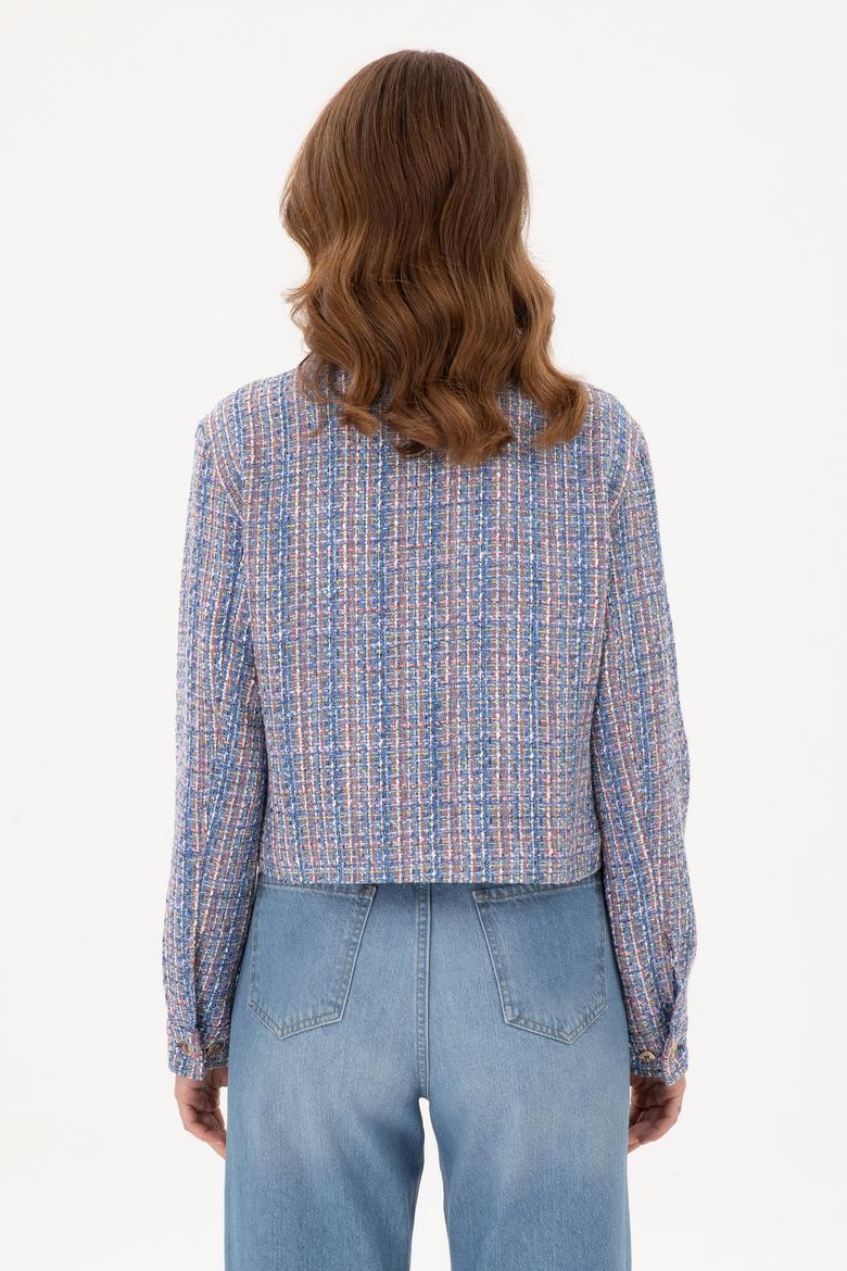 Kadın Mavi Ceket - 50293283008