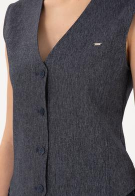 Kadın İndigo Yelek - 50291995012