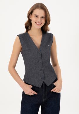 Kadın İndigo Yelek - 50291995012