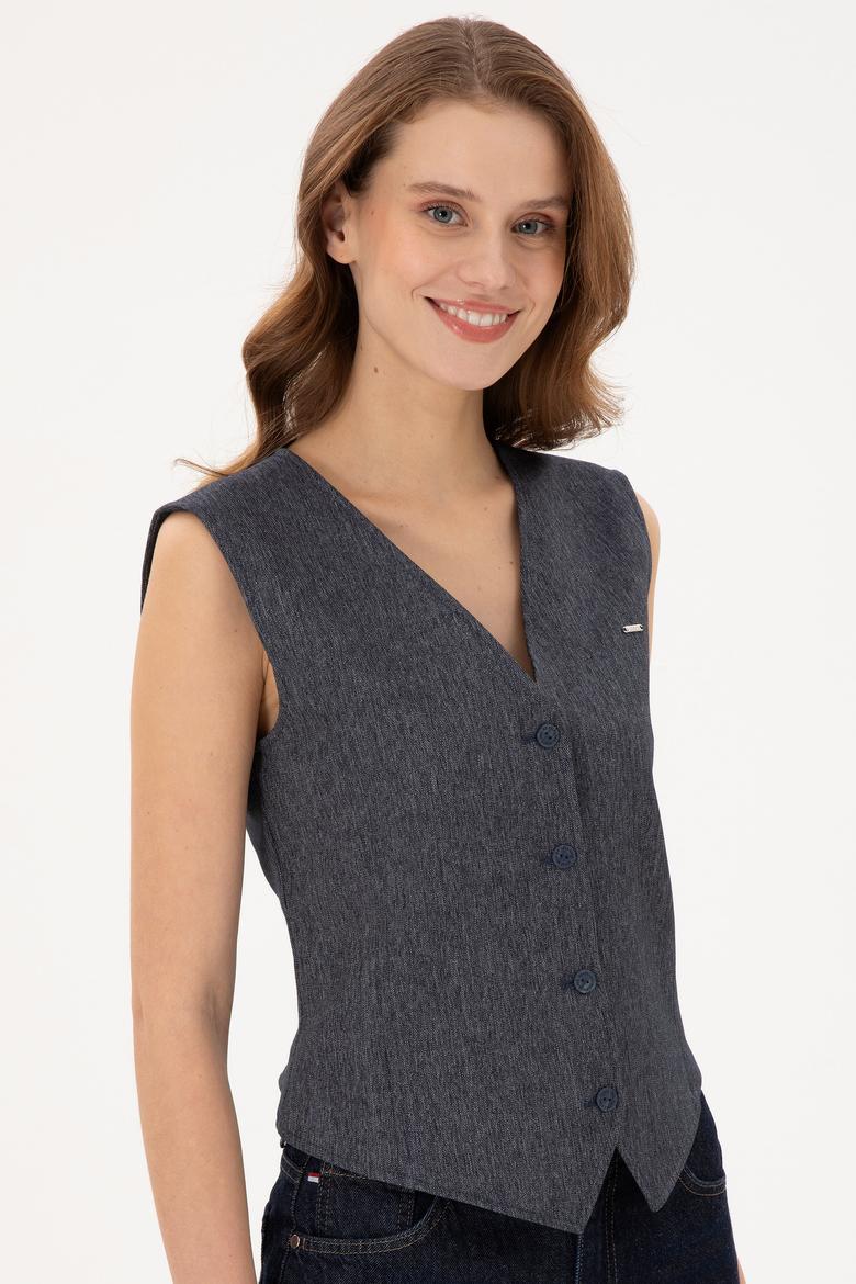 Kadın İndigo Yelek - 50291995012