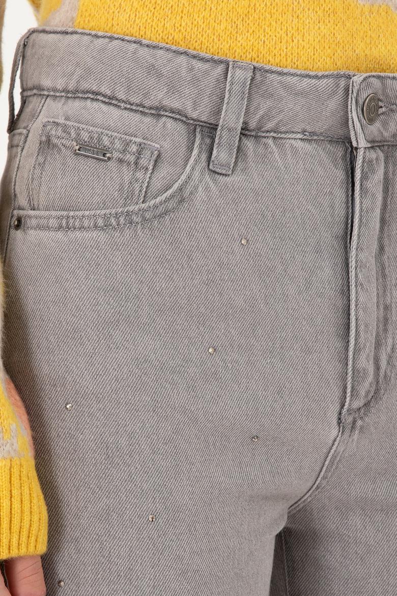 Kadın Gri Jean Pantolon - 50295978003