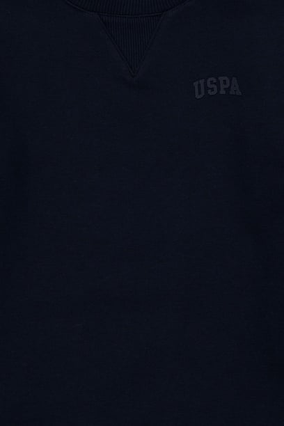 Erkek Çocuk Lacivert Basic Bisiklet Yaka Sweatshirt