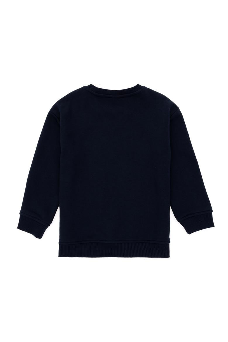 Erkek Çocuk Lacivert Basic Bisiklet Yaka Sweatshirt - 50295151035