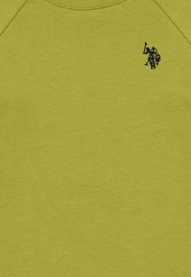 Erkek Çocuk Fıstık Yeşili Basic Bisiklet Yaka Sweatshirt - 50293633085