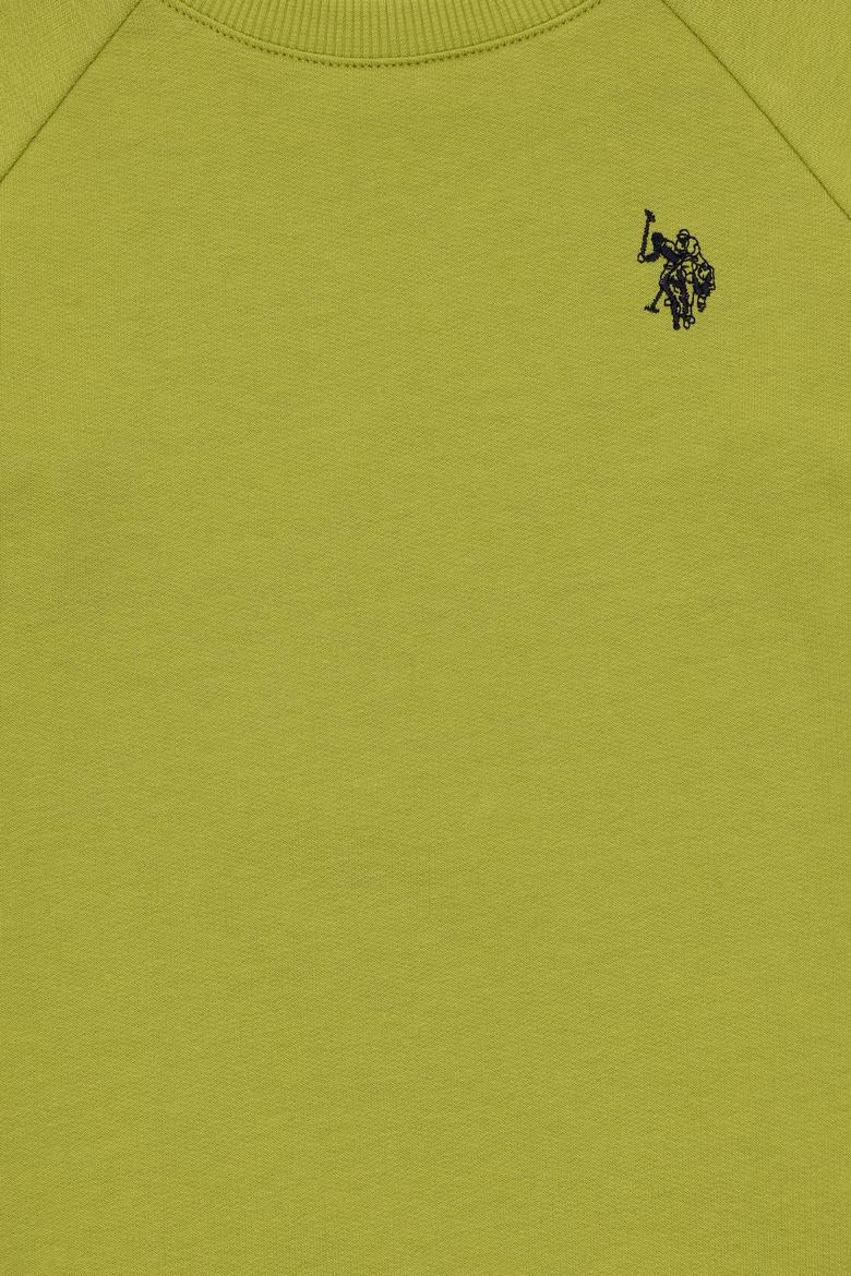 Erkek Çocuk Fıstık Yeşili Basic Bisiklet Yaka Sweatshirt - 50293633085