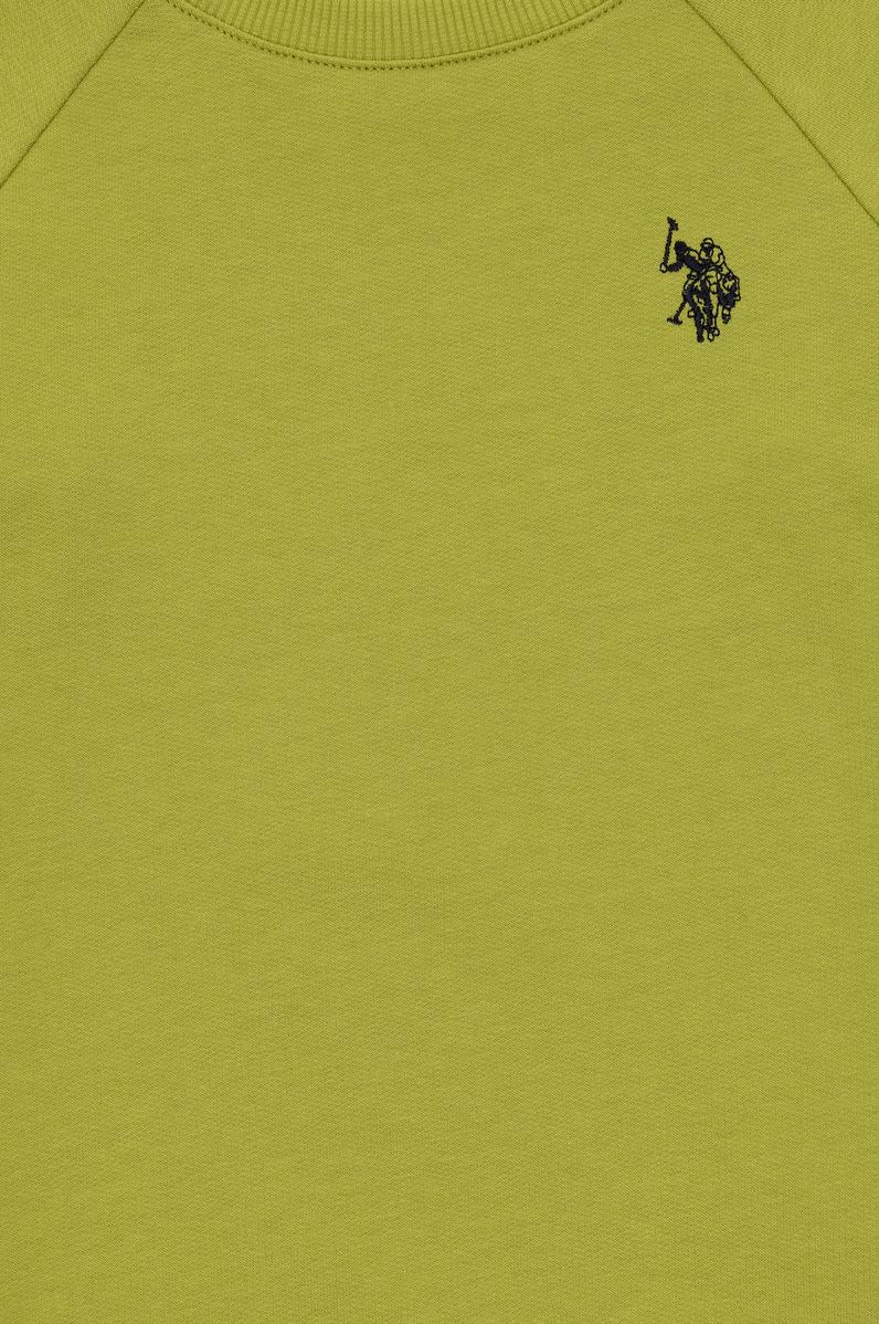 Erkek Çocuk Fıstık Yeşili Basic Bisiklet Yaka Sweatshirt