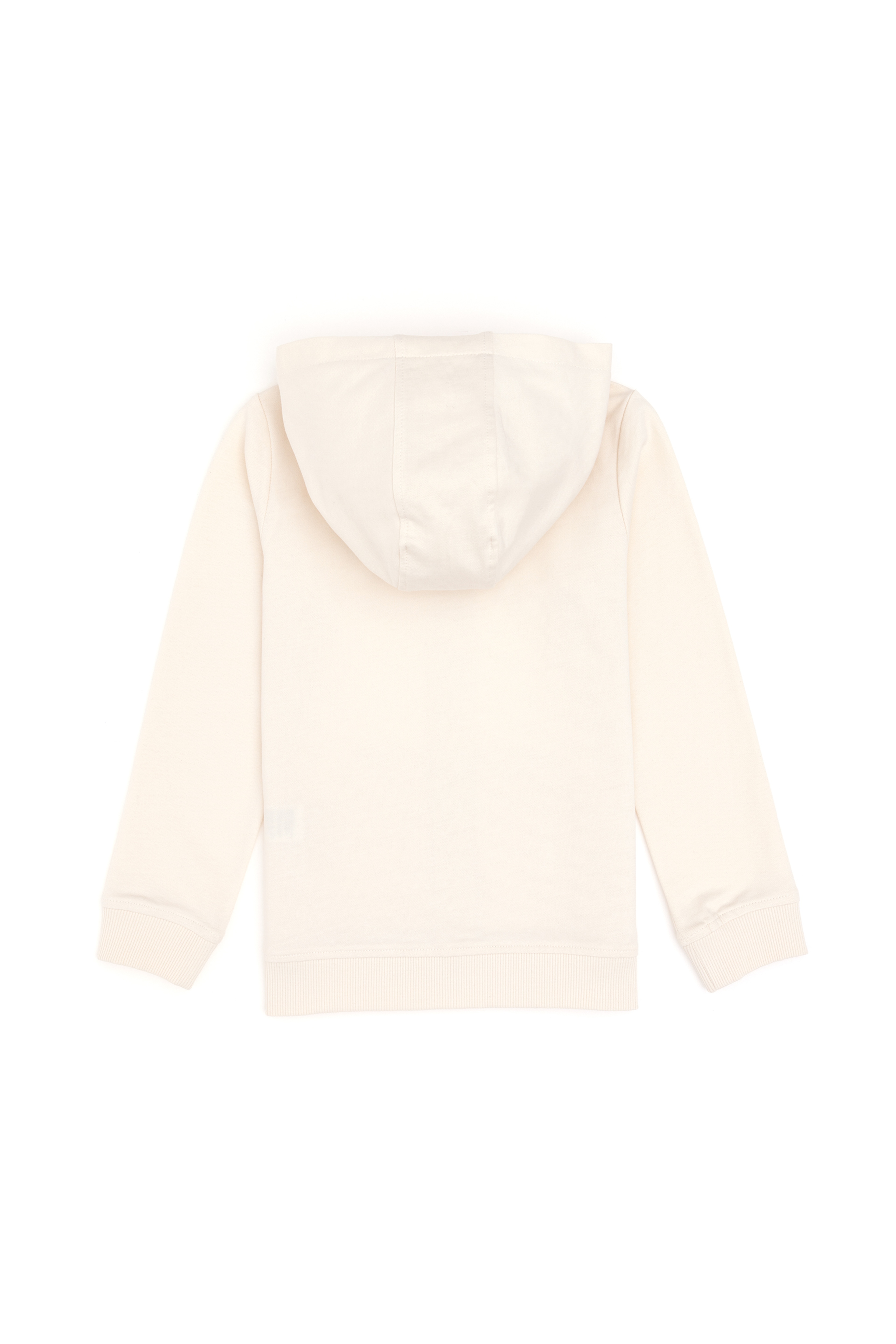 Kız Çocuk Krem Fermuarlı Basic Sweatshirt
