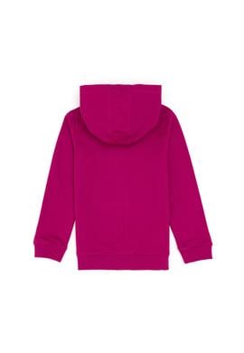 Kız Çocuk Fuşya Fermuarlı Basic Sweatshirt - 50296390078