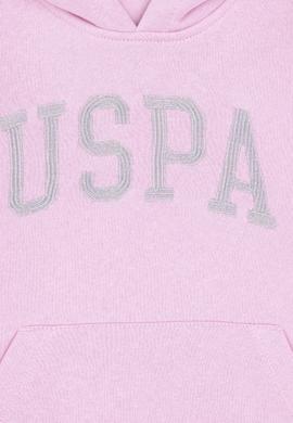 Kız Çocuk Pembe Kapüşonlu Basic Sweatshirt - 50296388047