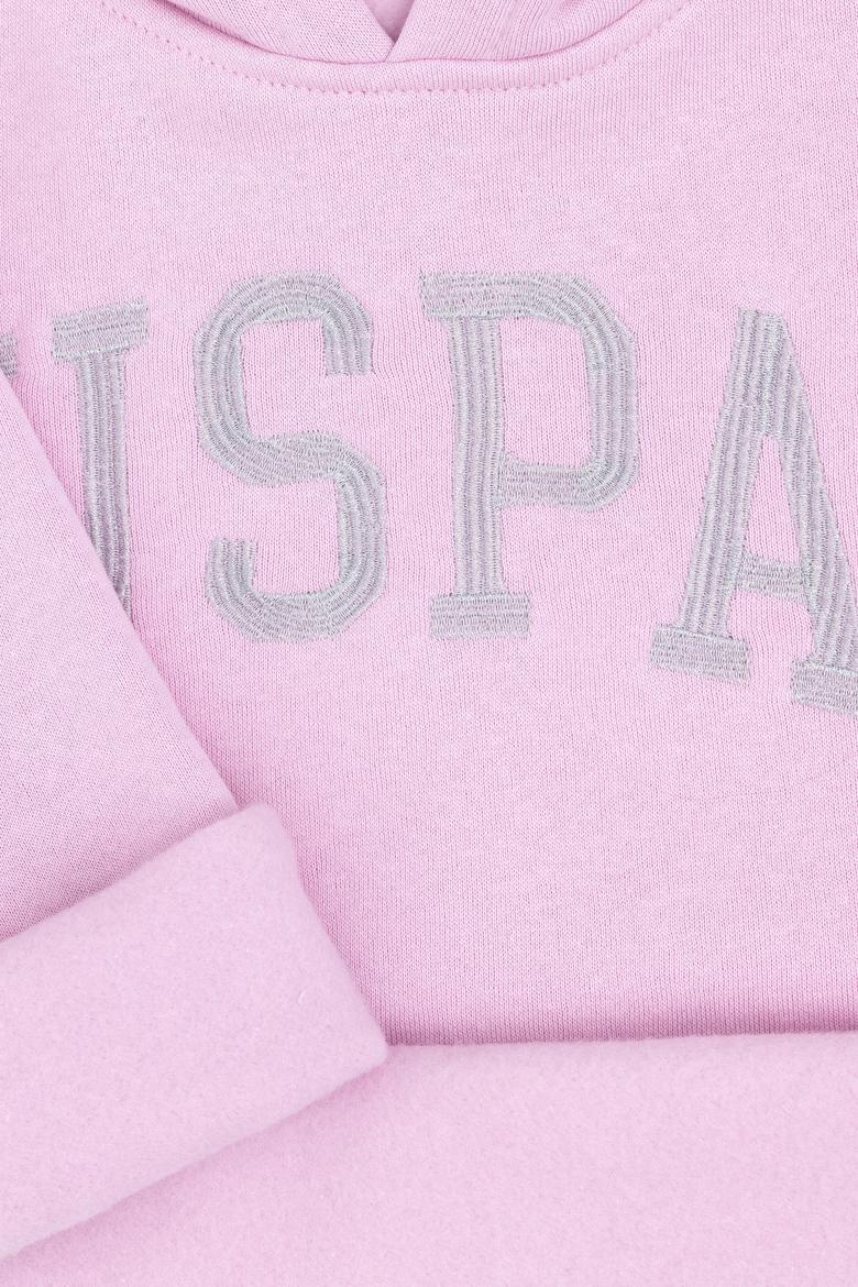 Kız Çocuk Pembe Kapüşonlu Basic Sweatshirt - 50296388047