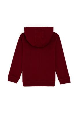 Kız Çocuk Bordo Fermuarlı Basic Sweatshirt - 50296390080