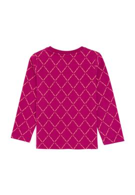 Kız Çocuk Fuşya Bisiklet Yaka Sweatshirt - 50298206010