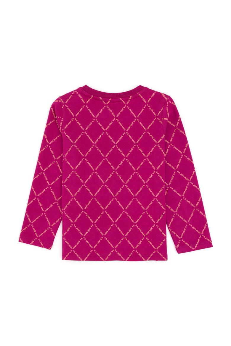 Kız Çocuk Fuşya Bisiklet Yaka Sweatshirt - 50298206010