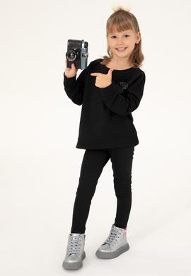 Kız Çocuk Siyah Tayt - 50296923030