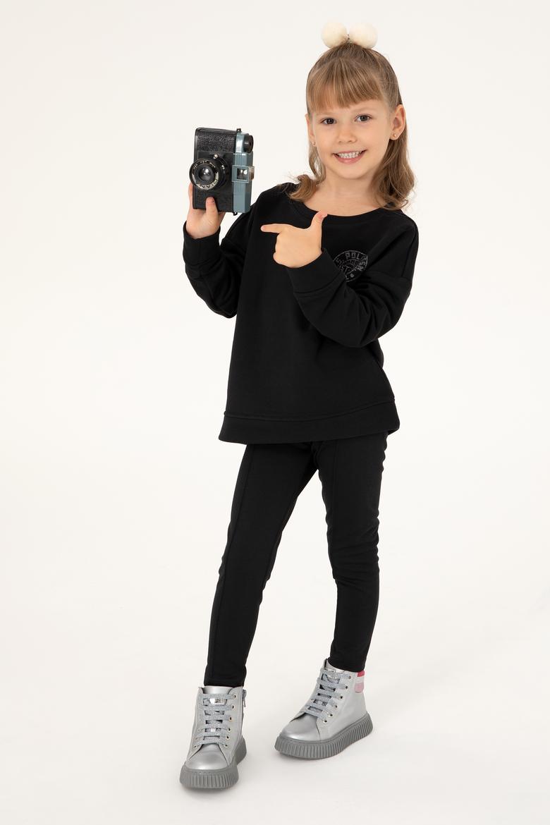 Kız Çocuk Siyah Tayt - 50296923030