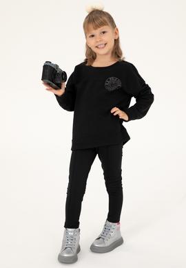 Kız Çocuk Siyah Tayt - 50296923030