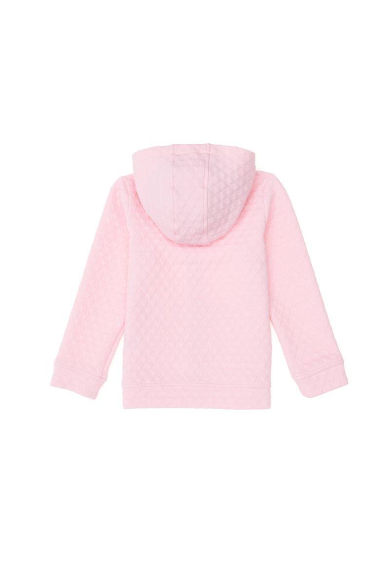 Kız Çocuk Pembe Fermuarlı Sweatshirt