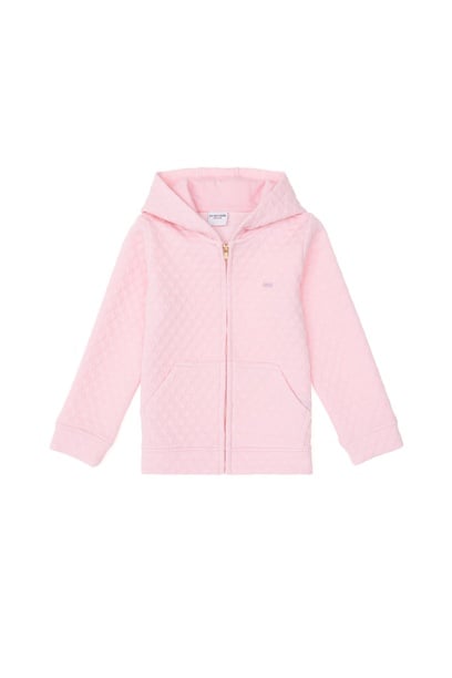 Kız Çocuk Pembe Fermuarlı Sweatshirt