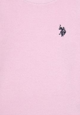 Kız Çocuk Pembe Bisiklet Yaka Basic Kazak - 50293601018