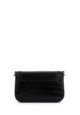 Kadın Siyah Kroko Çapraz Çanta - 50300275001