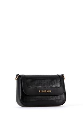 Kadın Siyah Kroko Çapraz Çanta - 50300275001