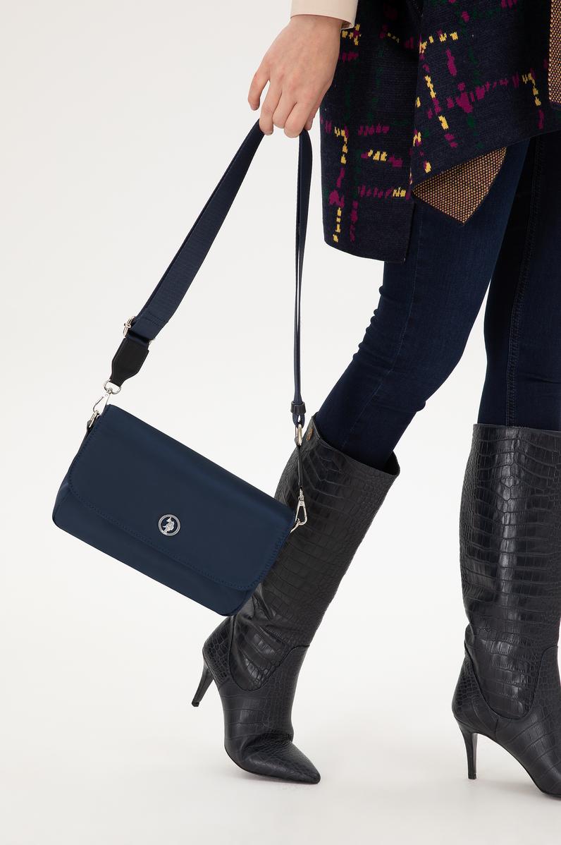 Kadın Lacivert Kapitone Kol Çantası