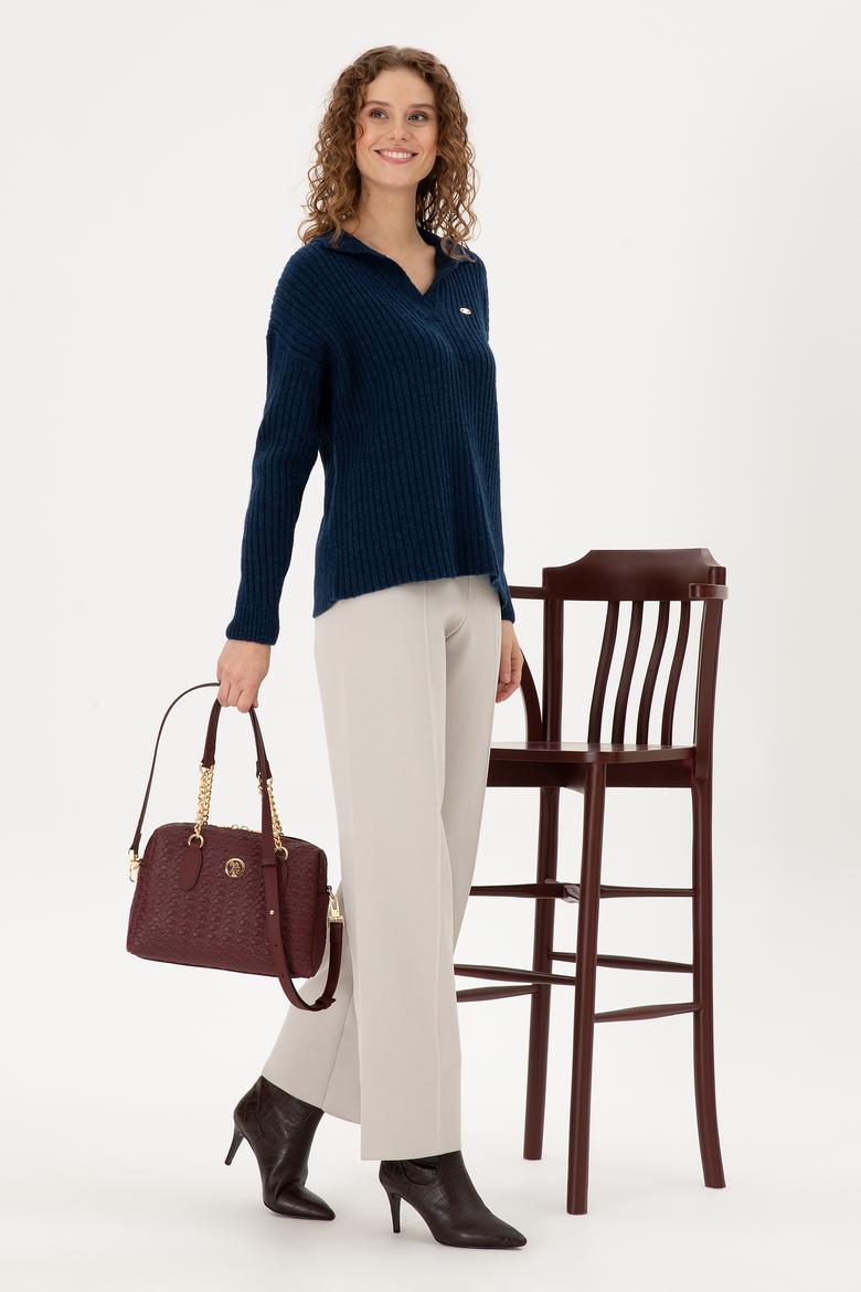 Kadın Bordo Kol Çantası