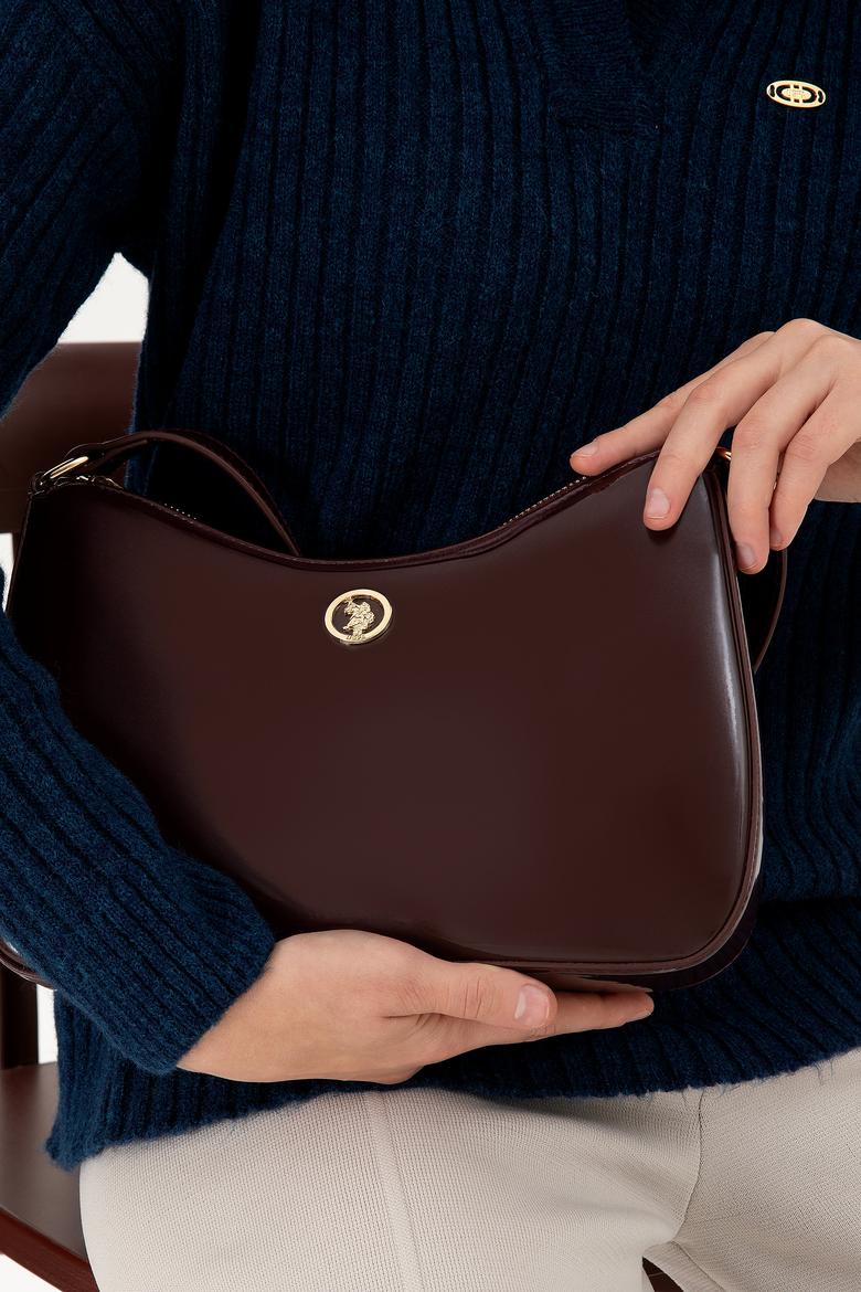 Kadın Bordo Rugan Kol Çantası - 50300337003
